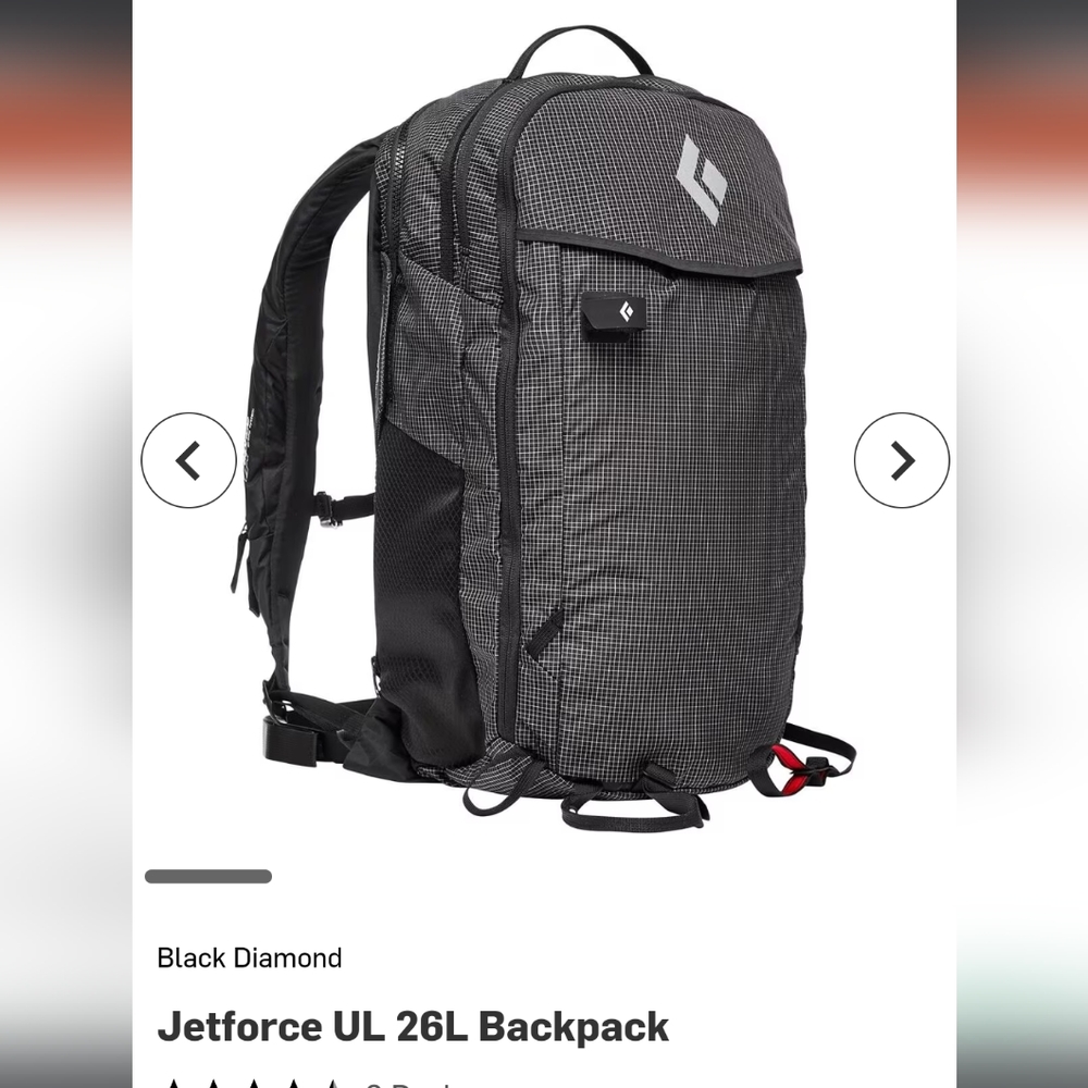 NWT Black Diamond Jetforce 26L Avalanche Pack first aid M/L